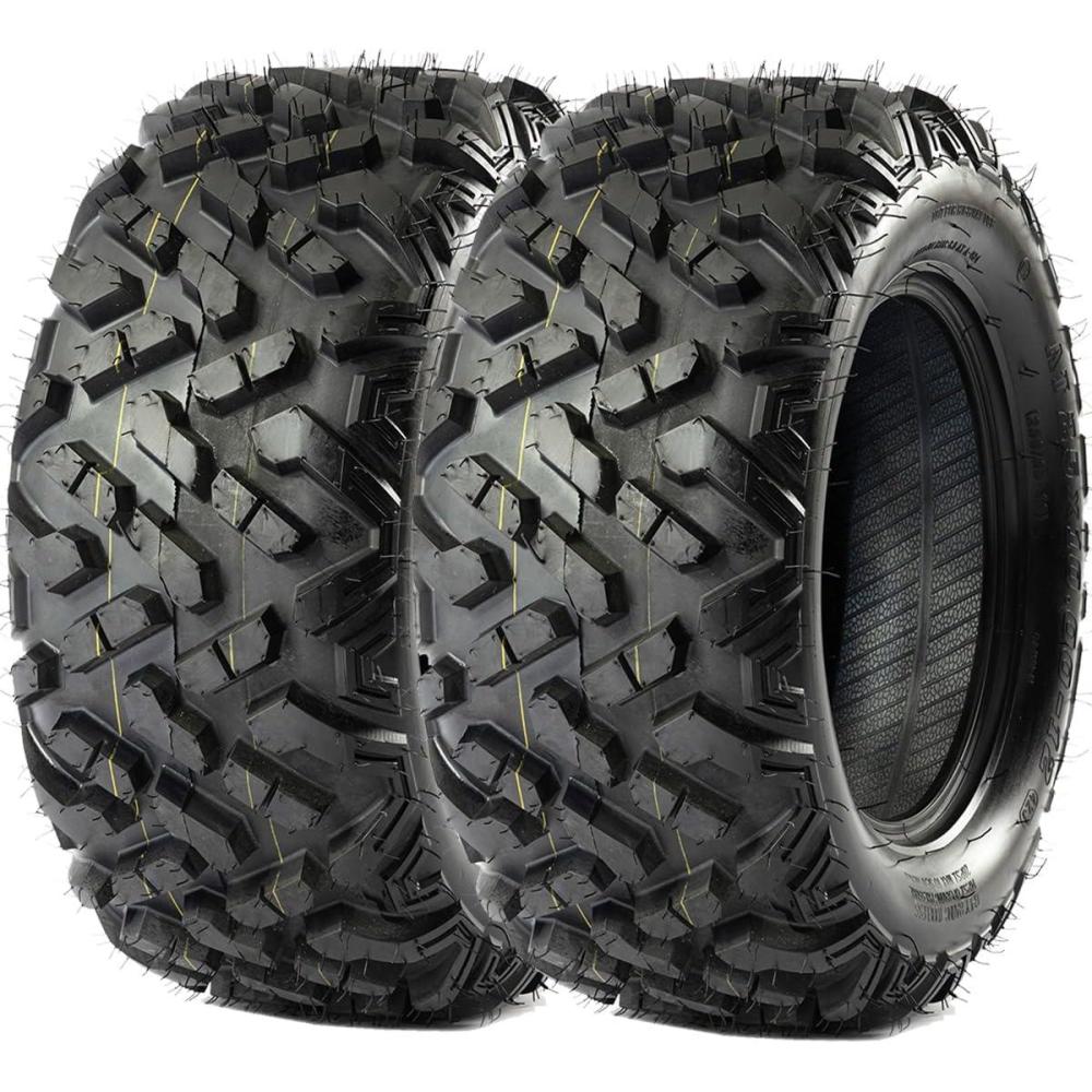 image:imageGarvee Set of 2 25x812 6PR ATV UTV Tires All Terrain 25x8x12 Tubeless Tires for Mud Trail Sand Gravel amp Street HeavyDuty Design for OffRoad RidingDJ1001