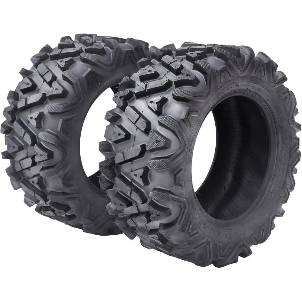 image:imageGarvee Set of 2 Garvee ATV Trail Tires 25x8126PR Knobby Sport Tires Tubeless AT25x8126PR TL KNIGHT26x1114