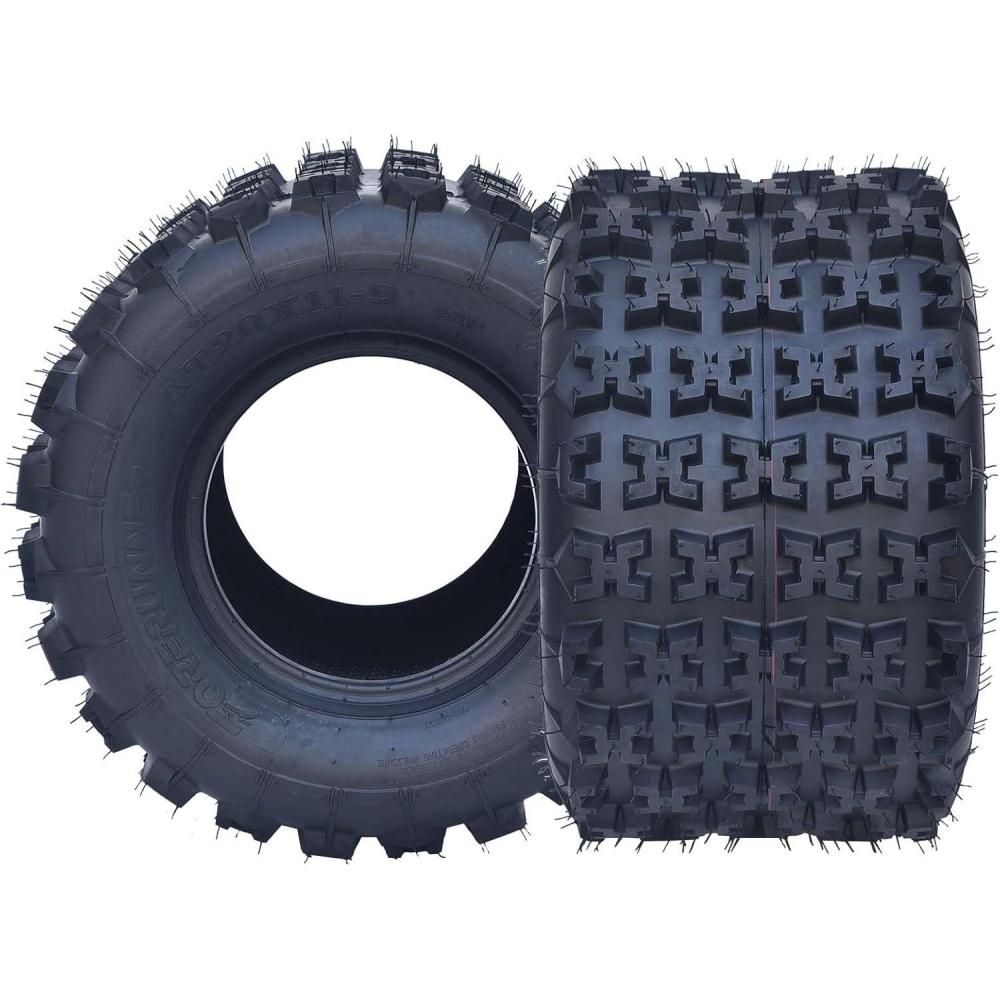 image:imageGarvee Set of 4 ATV UTV Tires 24x812 Front amp 24x911 Rear 6 PR Tubeless AllTerrain Tires for Mud Dirt Desert Rock  Replacement TiresE0S