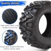 Garvee Set of 2 Garvee ATV Trail Tires 25×8-12/6PR Knobby Sport Tires, Tubeless, AT25x8-12-6PR TL KNIGHT(25×10-12)