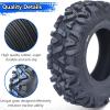 Garvee Set of 2 Garvee ATV Trail Tires 25×8-12/6PR Knobby Sport Tires, Tubeless, AT25x8-12-6PR TL KNIGHT(25×8-12)