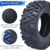 Garvee Set of 2 Garvee ATV Trail Tires 25×8-12/6PR Knobby Sport Tires, Tubeless, AT25x8-12-6PR TL KNIGHT(26×9-12)