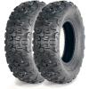 Garvee Set of 2 21×7-10 ATV Tires, 4PR Durable Tubeless, 21x7x10 Quad All Terrain Go Kart UTV Off Road Tires, Heavy-Duty Deep Tread for Trail, Sand, Mud & Track(20X6-10)