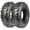 Garvee Set of 2 25×8-12 6PR ATV UTV Tires, All Terrain 25x8x12 Tubeless Tires for Mud, Trail, Sand, Gravel & Street, Heavy-Duty Design for Off-Road Riding(DAV 110)