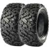 Garvee Set of 2 25×8-12 6PR ATV UTV Tires, All Terrain 25x8x12 Tubeless Tires for Mud, Trail, Sand, Gravel & Street, Heavy-Duty Design for Off-Road Riding(DJ1001)