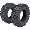 Garvee Set of 2 Garvee ATV Trail Tires 25×8-12/6PR Knobby Sport Tires, Tubeless, AT25x8-12-6PR TL KNIGHT(25×8-12)