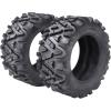 Garvee Set of 2 Garvee ATV Trail Tires 25×8-12/6PR Knobby Sport Tires, Tubeless, AT25x8-12-6PR TL KNIGHT(26×11-14)