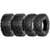 Set of 4 All-Terrain ATV/UTV Tires 29×9-14 Front & 29×11-14 Rear, 6PR ATV Tire for Trail Riding, Mud, Sand, Farm & Outdoor Work,DAV110(29X9-14 & 29X11-14)