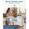 Garvee 10000BTUs Portable Air Conditioner for Room 450Sq.Ft.Remote Control,Portable AC with Dehumidifier,Auto Evaporation,Fan,Sleep,24H Timer&Installation Kit,48dB,DOE Certified,Ceer 6.6,Heater White(White)