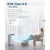 Garvee 10000BTUs Portable Air Conditioner for Room 450Sq.Ft.Remote Control,Portable AC with Dehumidifier,Auto Evaporation,Fan,Sleep,24H Timer&Installation Kit,48dB,DOE Certified,Ceer 6.6,Heater White(White)