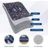 Garvee Living Room Rug 8×10 Washable Rug Trellis Rugs for Bedroom Non Slip Low Pile Indoor Carpet Soft Non-Shedding Foldable Thin Mat for Bedroom Dining Room Farmhouse Kids Playroom Office Orange(Blue)