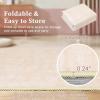 Garvee Living Room Rug 8×10 Washable Rug Trellis Rugs for Bedroom Non Slip Low Pile Indoor Carpet Soft Non-Shedding Foldable Thin Mat for Bedroom Dining Room Farmhouse Kids Playroom Office Orange(Solid Beige)