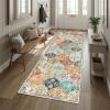 Garvee Living Room Rug 8×10 Washable Rug Trellis Rugs for Bedroom Non Slip Low Pile Indoor Carpet Soft Non-Shedding Foldable Thin Mat for Bedroom Dining Room Farmhouse Kids Playroom Office Orange(Trellis Orange)