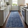 Garvee Living Room Rug 8×10 Washable Rug Trellis Rugs for Bedroom Non Slip Low Pile Indoor Carpet Soft Non-Shedding Foldable Thin Mat for Bedroom Dining Room Farmhouse Kids Playroom Office Orange(Solid Blue)