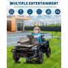 Kids Ride On Cars, Licensed RAM 12V Electric Ride On Truck Car w/Remote Control, Electric Pickup Car for Toddlers, Spring Suspension, LED Lights, Music, Ride On Toys for Boys Girls(Black)