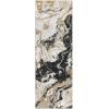 Garvee 2’x6′ Runner Rug Washable, Modern Abstract Marble Kitchen Mat, Non-Slip Indoor Entryway Rug, Foldable Thin Carpet for Narrow Spaces, Modern Indoor Decor, Black(Black)