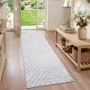Garvee 4×6 Area Rug Washable Rugs for Living Room Modern Symmetrical Line Rug Stain Resistant Non Shedding Floor Cover Soft Touch Folding Indoor Carpet for Bedroom Living Room Dining Room，Light Grey(Light Grey – Line)
