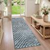 Garvee 4×6 Area Rug Washable Rugs for Living Room Modern Symmetrical Line Rug Stain Resistant Non Shedding Floor Cover Soft Touch Folding Indoor Carpet for Bedroom Living Room Dining Room，Light Grey(Dark Grey – Line)