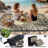 Garvee 5’x8’ Waterproof Patio Outdoor Rug, Outdoor Plastic Straw Rug for Camping, RV Mat Outside, Indoor Outdoor Carpet for Porch, Deck, Backyard, Balcony, Picnic, Ssage Green & White(Black & Brown)