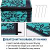 Garvee 5’x8’ Waterproof Patio Outdoor Rug, Outdoor Plastic Straw Rug for Camping, RV Mat Outside, Indoor Outdoor Carpet for Porch, Deck, Backyard, Balcony, Picnic, Ssage Green & White(Dark Blue & Teal)