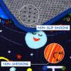 Garvee Kids Play Mat 8×10 City Life Fun Carpet Car Rug Soft Large Area Rug Educational Car Rugs for Kids Play with Cars and Toys Road Traffic Playmat for Bedroom Nursery Playroom Classroom, Grey(Solar System)