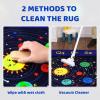 Garvee Kids Play Mat 8×10 City Life Fun Carpet Car Rug Soft Large Area Rug Educational Car Rugs for Kids Play with Cars and Toys Road Traffic Playmat for Bedroom Nursery Playroom Classroom, Grey(Solar System)
