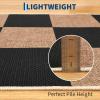 Garvee Washable Checkered Rug, 6×9 Area Rugs for Living Room, Stain Resiatant Easy Jute Rug for Bedroom, Patio, Dining Room, Office, Washable Rugs Modern Farmhouse Area Rug, Black and Brown(Checkerboard|black&brown)