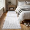 Garvee 4×6 Area Rug Washable Rugs for Living Room Modern Symmetrical Line Rug Stain Resistant Non Shedding Floor Cover Soft Touch Folding Indoor Carpet for Bedroom Living Room Dining Room，Light Grey(Light Grey – Line)