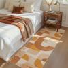 5×7 Area Rugs, Boho Washable Rugs for Living Room Bedroom Dining Room, Soft Modern Abstract Large Throw Floor Carpet Non Slip, Orange/Pink, 5’x7′(Orange/Pink)