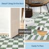 Garvee 2×6 Kitchen Runner Rugs Non Slip, Washable Brown Checkered Rugs, Low Pile Stain Resistant Entryway Rug Ultra Thin Hallway Rug Runner Modern Long Throw Carpet for Laundry Bedside(Modern Plaid|green)