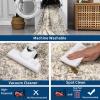 Garvee 2×6 Vintage Kitchen Rugs Non Slip Washable, Distressed Medallion Runner Rug for Bathroom, Non Shedding Low Pile Farmhouse Rugs Stain Resistant Foldable Soft Mats for Entryway, Bedroom, Blue(Vintage|beige)