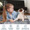 Garvee 2×6 Vintage Kitchen Rugs Non Slip Washable, Distressed Medallion Runner Rug for Bathroom, Non Shedding Low Pile Farmhouse Rugs Stain Resistant Foldable Soft Mats for Entryway, Bedroom, Blue(Boho|grey)