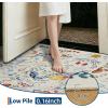 Garvee 9×12 Washable Area Rug, Non-Slip Low Pile Stain Resistance Rug with Peacock and Deer, Animal Carpet for Living Room, Bedroom, Dining Room, Light Brown(Beige)