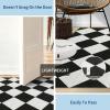 Garvee Black and White Checkered Rug for Living Room, 6×9 Area Rugs Washable Non Slip Bedroom Rugs Soft Low Pile Indoor Modern Floor Rugs for Dorm Kids Room Dining Room Diamond Print Home Decor Carpet(Checkered|black White)