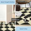 Garvee Black and White Checkered Rug for Living Room, 6×9 Area Rugs Washable Non Slip Bedroom Rugs Soft Low Pile Indoor Modern Floor Rugs for Dorm Kids Room Dining Room Diamond Print Home Decor Carpet(Checkered|black Taupe)