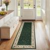 Garvee Floral 6×9 Area Rugs for Living Room Bedroom, Washable Non Slip Vintage Floor Rugs Large Low Pile Stain Resistant Indoor Farmhouse Carpet for Dining Room, Oriental Home Decor Rug, Beige(Border Floral|green)