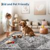 Garvee Floral 9×12 Washable Area Rug for Living Room, Indoor Vintage Non Slip Bedroom Rugs, Low Pile Stain Resistant Distressed Large Rugs for Dining Room, Ultra Thin Throw Rug for Home Office, Taupe(Oriental|taupe)