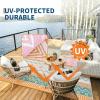 Garvee Outdoor Rug 9×18 Waterproof Reversible Boho Plastic Straw Mat, Lightweight Foldable Indoor Green Yellow Outdoor Carpet for Patio Balcony Deck Picnic Beach RV(Yellow/Rose Red/Green/White)