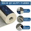 Garvee Washable Runner Rugs for Hallway 2×6 Modern Bordered Non Slip Kitchen Laundry Rug Low-Pile Non-Shedding Geometric Floor Carpet Runners for Bathroom Bedroom Bedside, Linen(Modern|blue)