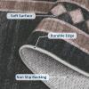 Garvee Washable Runner Rugs for Hallway 2×6 Modern Bordered Non Slip Kitchen Laundry Rug Low-Pile Non-Shedding Geometric Floor Carpet Runners for Bathroom Bedroom Bedside, Linen(Bordered|brown)