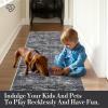 Garvee Washable Runner Rugs for Hallway 2×6 Modern Bordered Non Slip Kitchen Laundry Rug Low-Pile Non-Shedding Geometric Floor Carpet Runners for Bathroom Bedroom Bedside, Linen(Airy Solid|dark Grey)