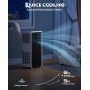 Garvee 8000 BTU Portable Air Conditioner, 3-in-1 Cooling, Dehumidifying & Fan for Rooms Up to 350 Sq. Ft | Quiet Sleep Mode | Energy-Saving 24-Hr Timer | AC Unit w/Remote & Full Window Kit, Black(White+Black)