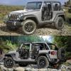 Garvee Off Road Tubular Half Doors for Wrangler JK 2007-2018 – Set of 4 Front & Rear Tube Half Doors with Side View Mirrors(JK 4D w/M)