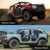 Garvee Off Road Tubular Half Doors for Wrangler JL 2018-2025 – Set of 4 Front & Rear Tube Half Doors (NO Mirrors)(BO_4D)