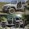 Garvee Off Road Tubular Half Doors for Wrangler JL 2018-2025 – Set of 4 Front & Rear Tube Half Doors (NO Mirrors)(JL 4D)