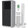 Garvee 8000 BTU Portable Air Conditioner, 3-in-1 Cooling, Dehumidifying & Fan for Rooms Up to 350 Sq. Ft | Quiet Sleep Mode | Energy-Saving 24-Hr Timer | AC Unit w/Remote & Full Window Kit, Black(White+Black)