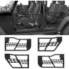 Garvee Off Road Tubular Half Doors for Wrangler JL 2018-2025 – Set of 4 Front & Rear Tube Half Doors (NO Mirrors)(BO_4D)