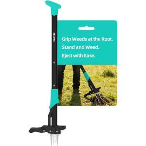 Garvee 40″ Long Handle Stand Up Weed Puller – 4-Claw with Ejector Gardening Hand Weeding Tool Easy-Eject Easily Remove Weeds Without Bending, Pulling, or Kneeling.(40 Inch)