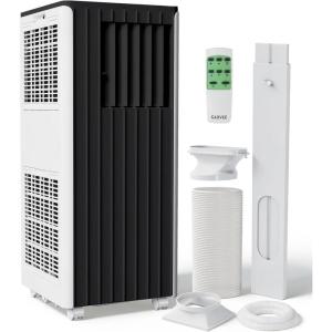 Garvee 8000 BTU Portable Air Conditioner, 3-in-1 Cooling, Dehumidifying & Fan for Rooms Up to 350 Sq. Ft | Quiet Sleep Mode | Energy-Saving 24-Hr Timer | AC Unit w/Remote & Full Window Kit, Black(8K Black Top)