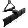 3 Point Rear Grading Blade for CAT_0 & CAT_1 Tractor, 52 in Width Heavy Duty Steel Scraper for Grading Driveways, Arenas, Top Soil, Gravel and More